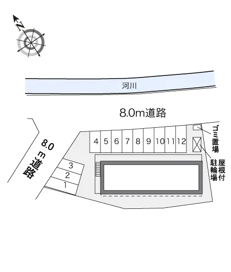 ★手数料０円★瑞浪市和合町１丁目　月極駐車場（LP）